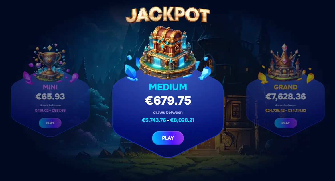 Bonus boom jackpot style promo in Wizardo platform.